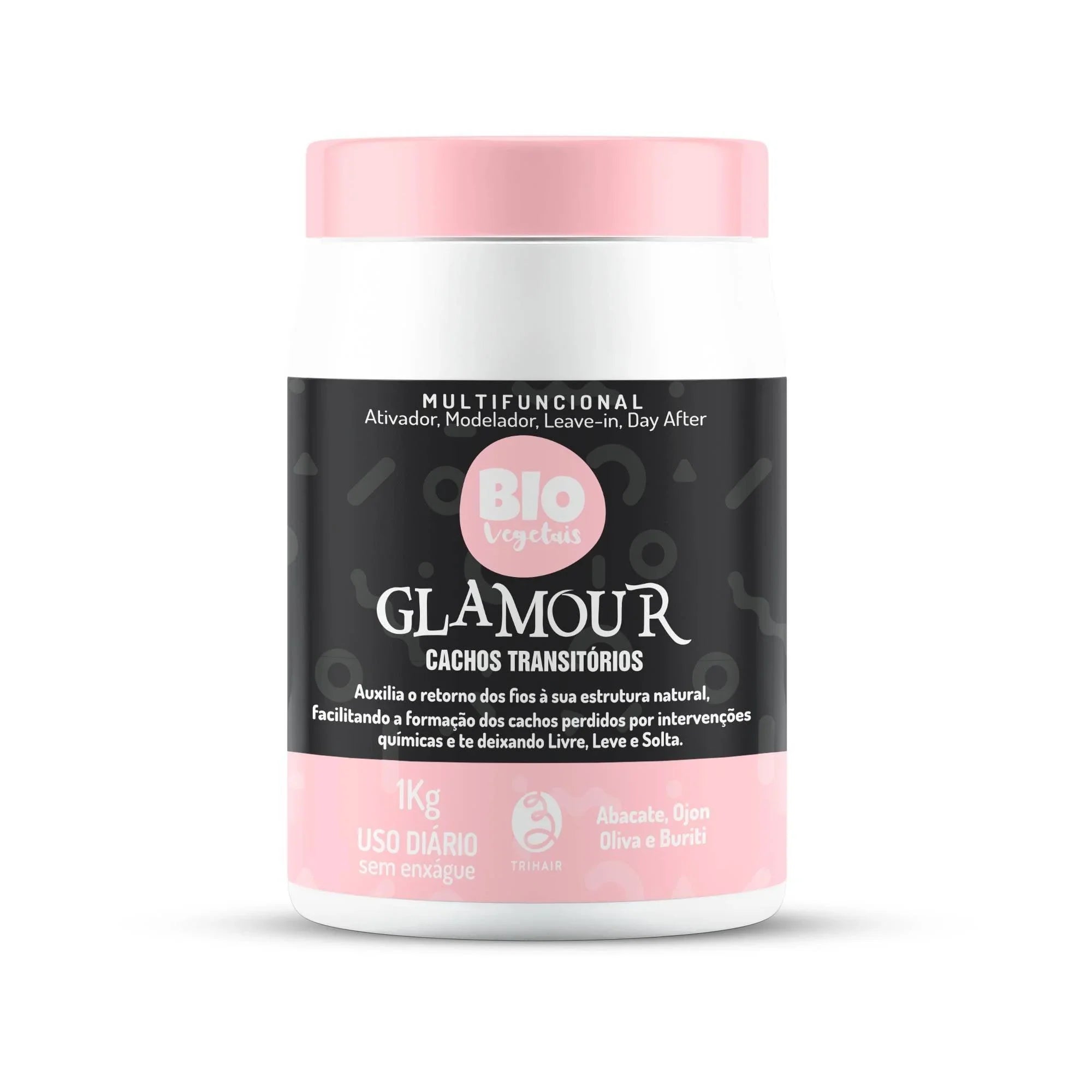 Ativador Cachos Transitórios Glamour Biovegetais - 1kg - Trihair Cosméticos